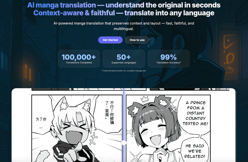 AI Manga Translation