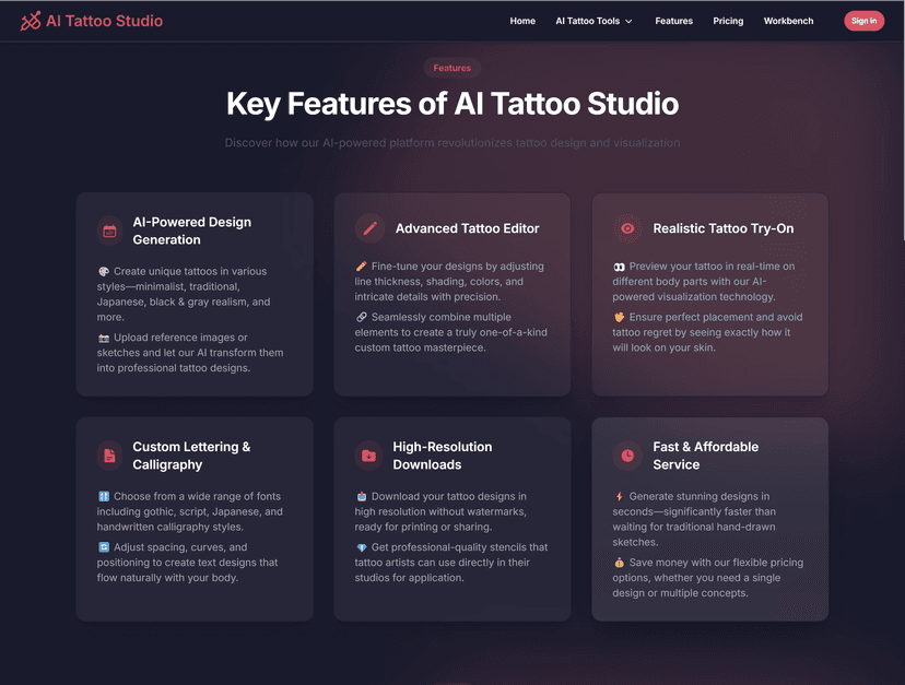 AI Tattoo Studio