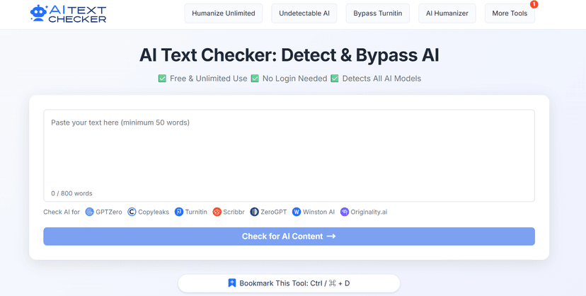 AI Text Checker