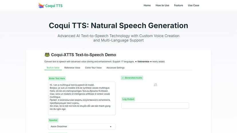Coqui TTS