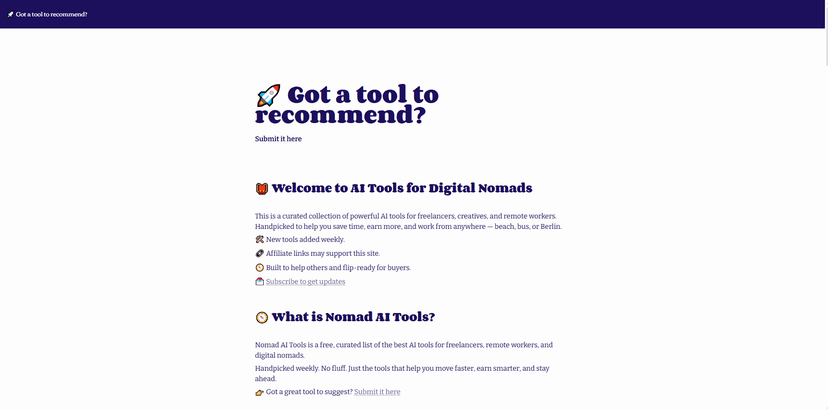 Nomad AI Tools