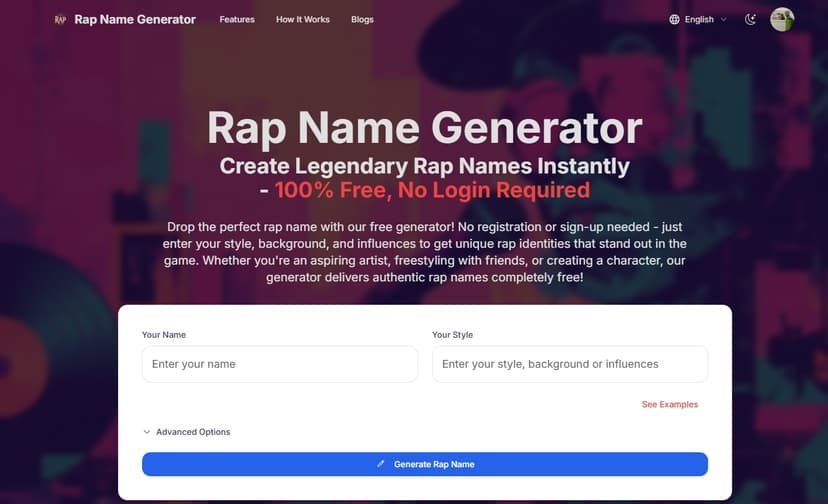 Rap Name Generator