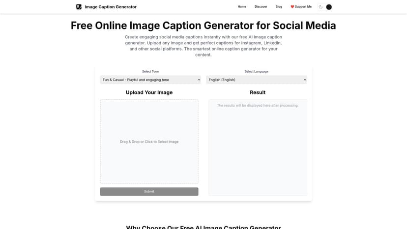 AI Image Caption Generator