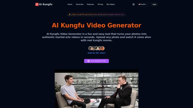 AI Kungfu Video Generator