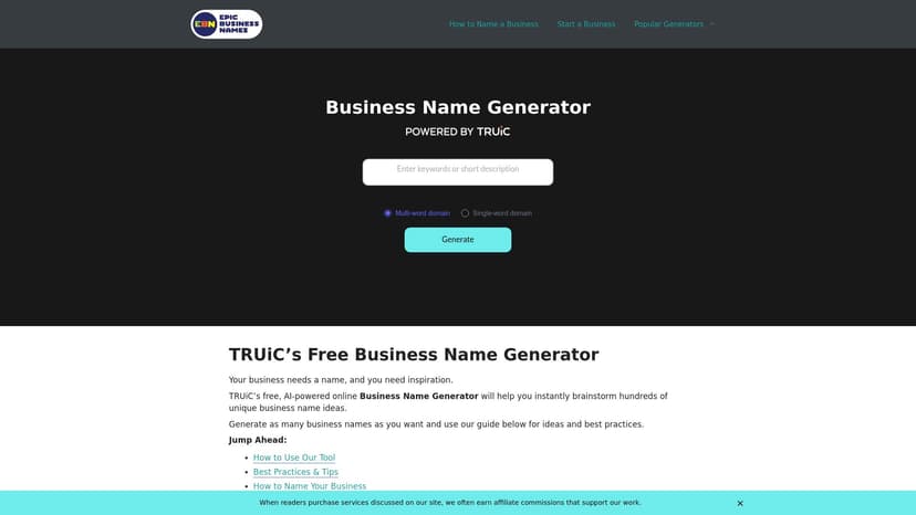 Business Name Generator