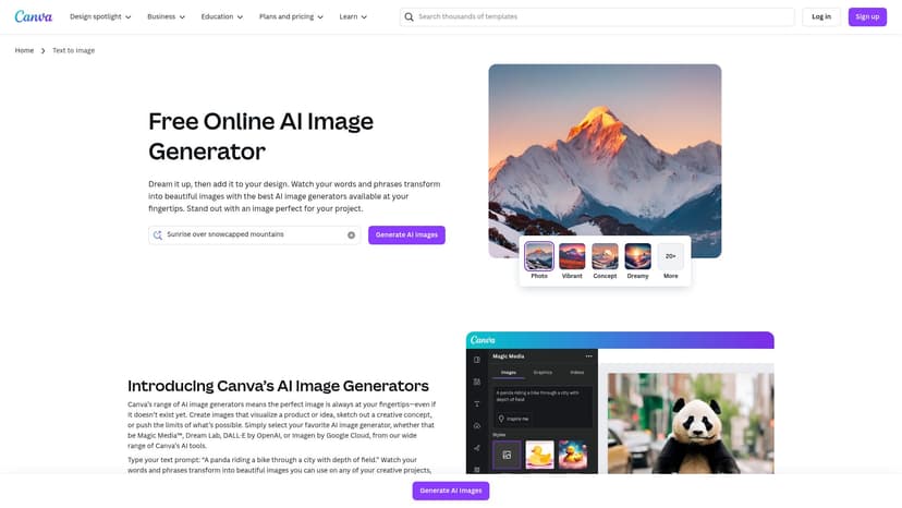 Canva Image Generator