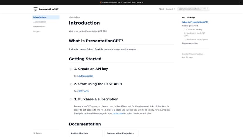 Presentation API