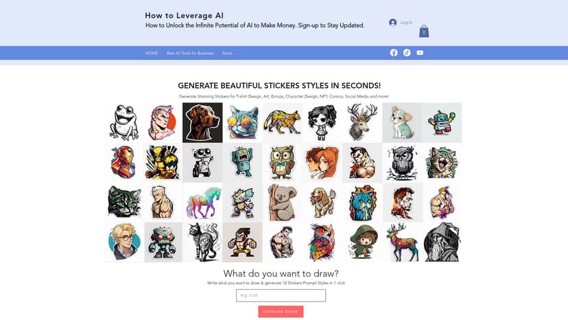 Sticker Prompt Generator