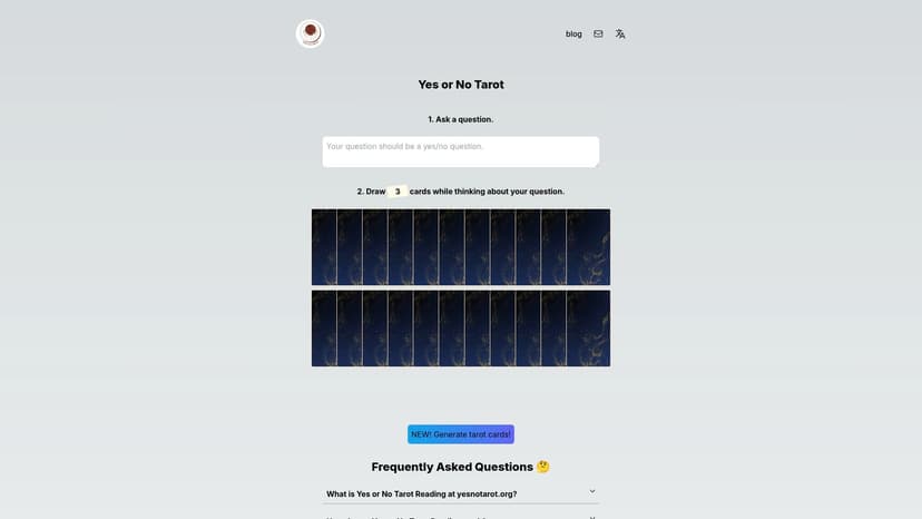 Yes/No Tarot AI